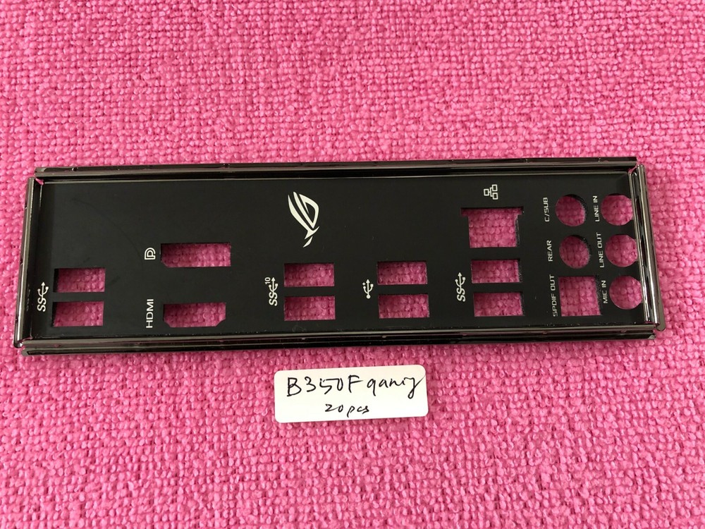 ORIGINAL ASUS ROG STRIX B350F GAMING IO SHIELD BACK PLATE ( CLASS-A)