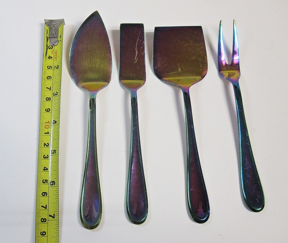Cambridge CELESTE RAINBOW 4-PC Cheese Serving Set Stainless