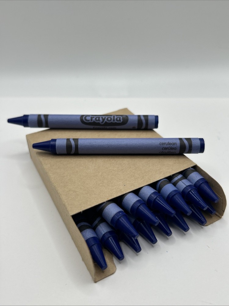 (16) Crayola Crayons (cerulean) BULK