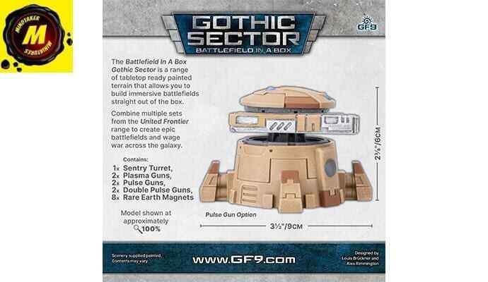 Gothic Sector: United Frontier Sentry Turret -#BB674 - Sci-fi Terrain