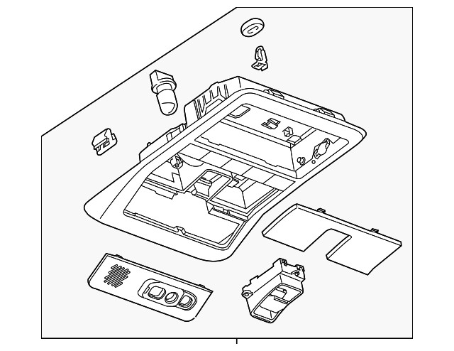 Genuine GM Overhead Console 22966689