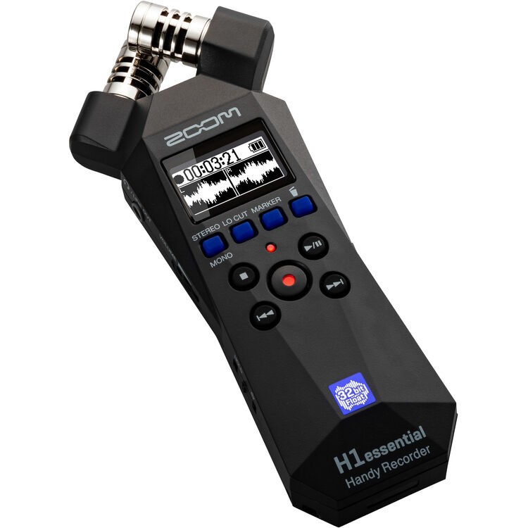 Zoom H1essential Recorder w/ APH-1e Accessory Pack + 64GB + Batteries -Basic Kit