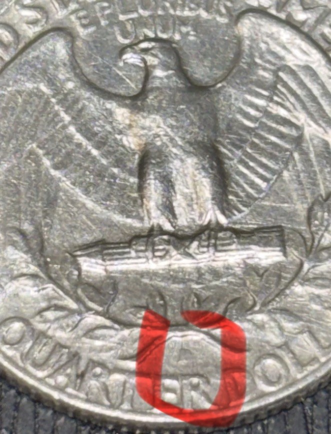 1964-D Silver Washington Quarter ***FILLED D MINT MARK!!!