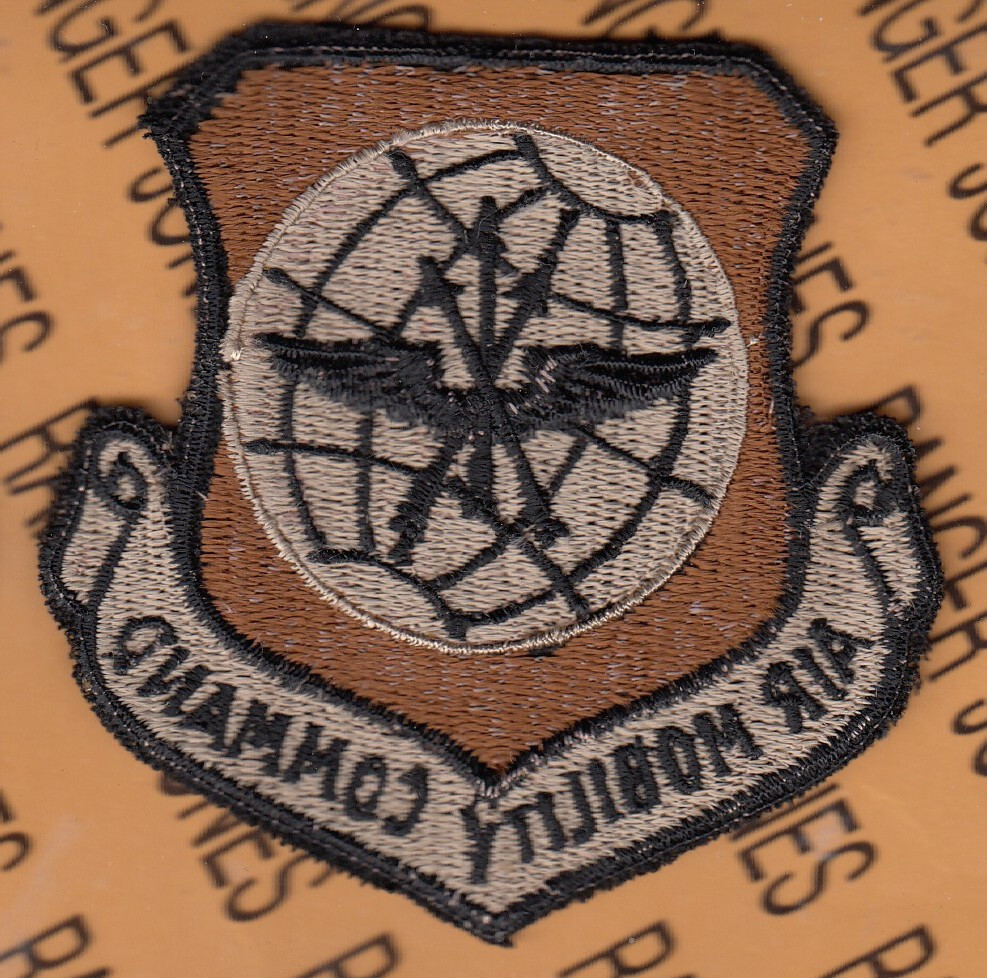 USAF Air Force Air Mobility Command AMC Desert DCU ~3" patch c/e