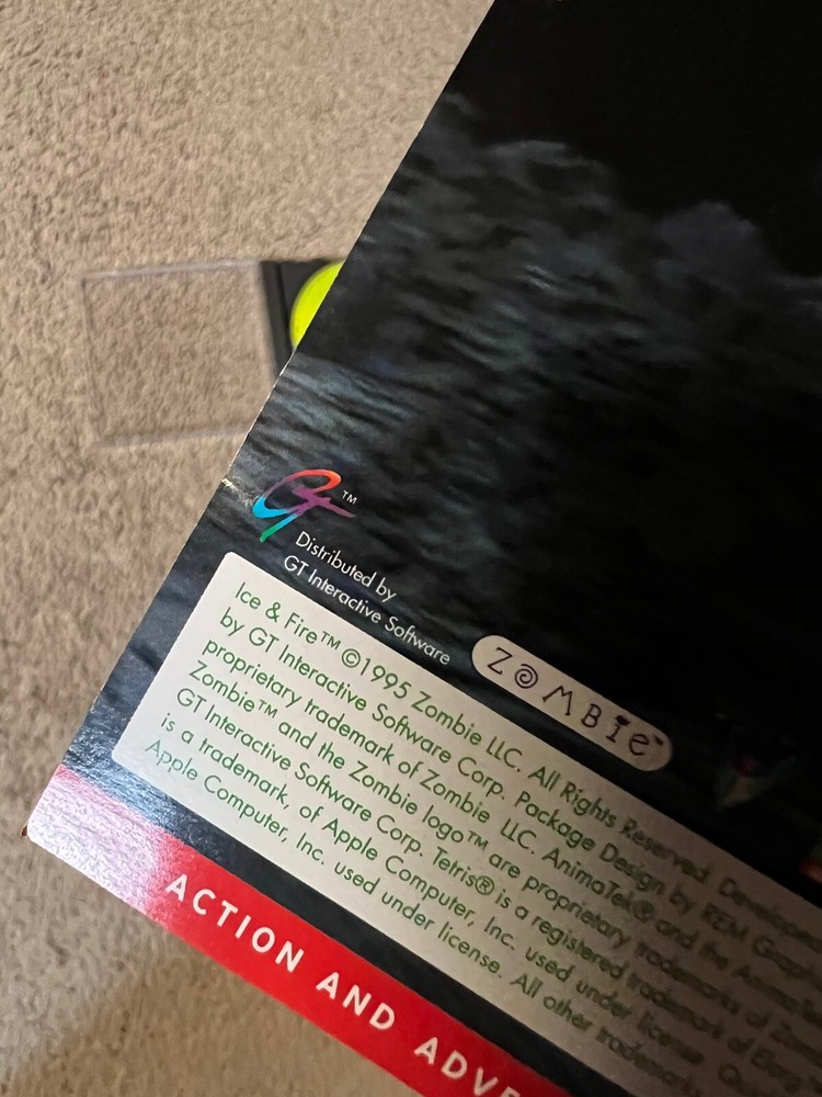 Ice & Fire PC Cd-Rom 1995 Zombie GT Interactive - 3D Action & Adventure