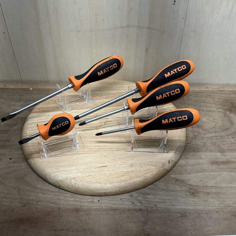Matco Tools 5pc Screwdriver Set  - Orange/Black Handle (U)