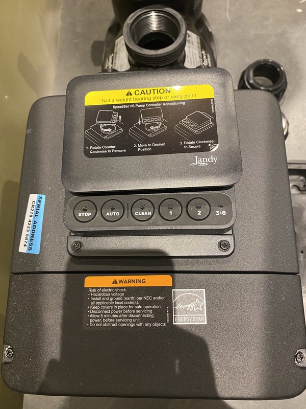JANDY VSFHP270DV2AS POOL PUMP 2.7HP VS FLOPRO VARIABLE SPEED - SCREEN BLEED
