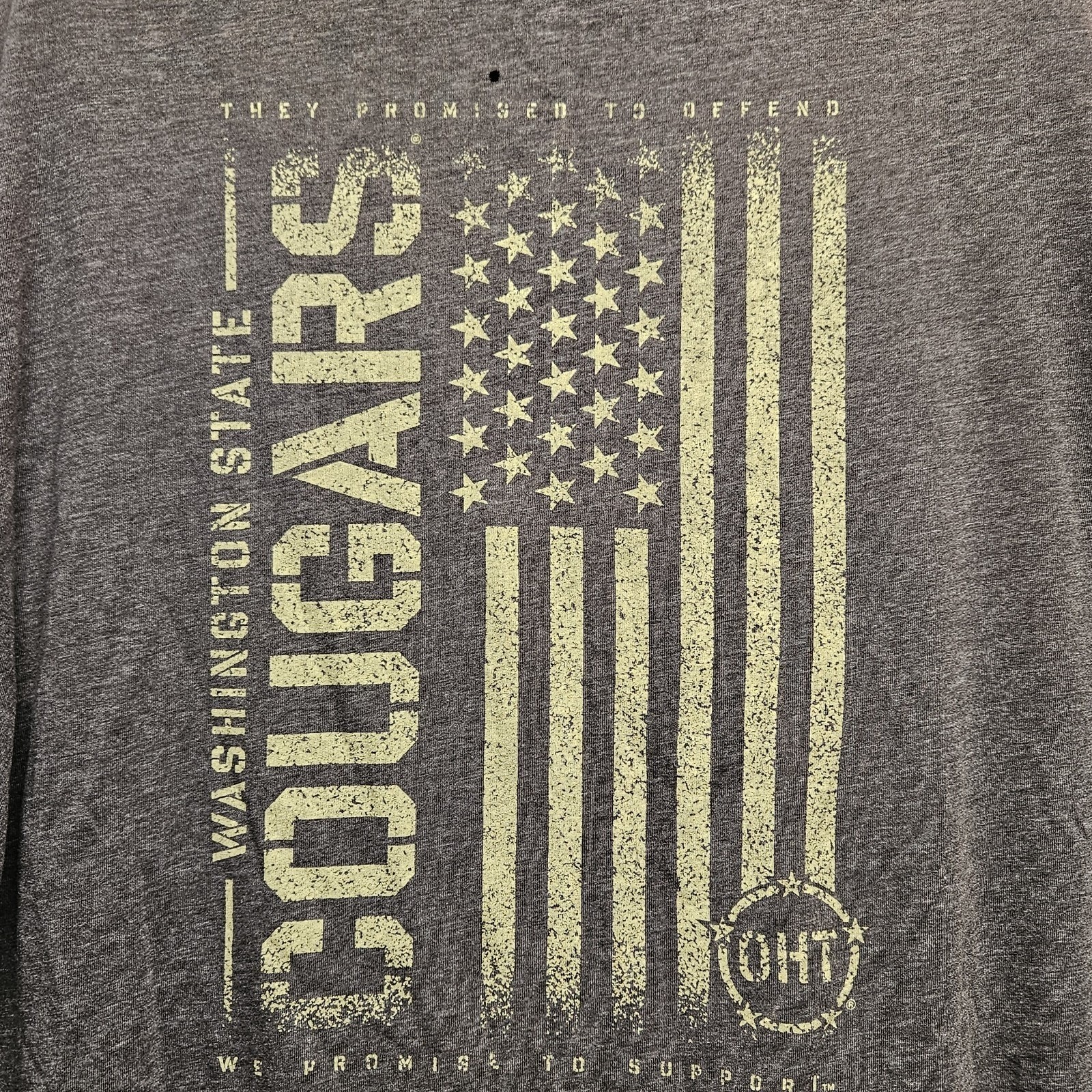 Colosseum T-Shirt Men's Size XL Cougars OHT Military Heathered Black 114166