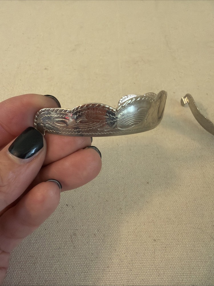 Silver Tone Scrolled Heel Cap NEW