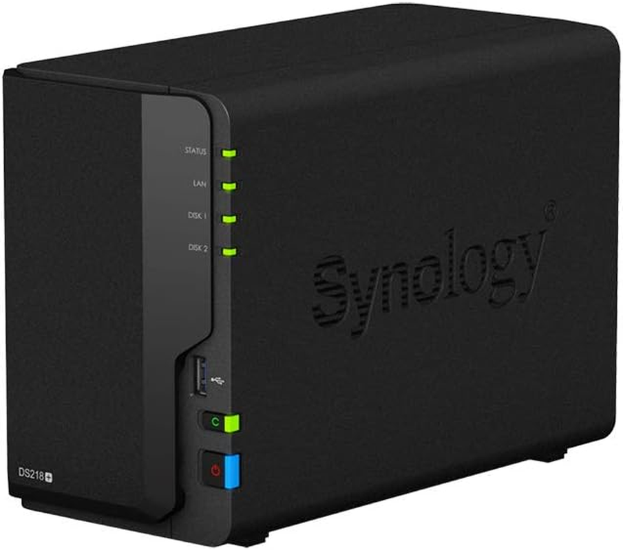 Synology Diskstation DS218+ Mini Desktop NAS Server, Intel Celeron J3355 Dual-Co