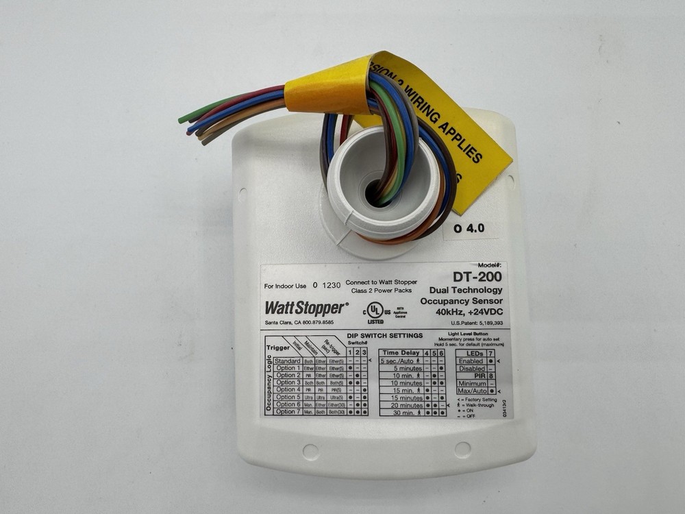 WattStopper Dt-200 Dual Technology Occupancy Sensor (No mounting Bracket)