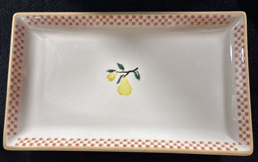 Nicholas Mossse Pottery Rectangular Tray Pears Ireland