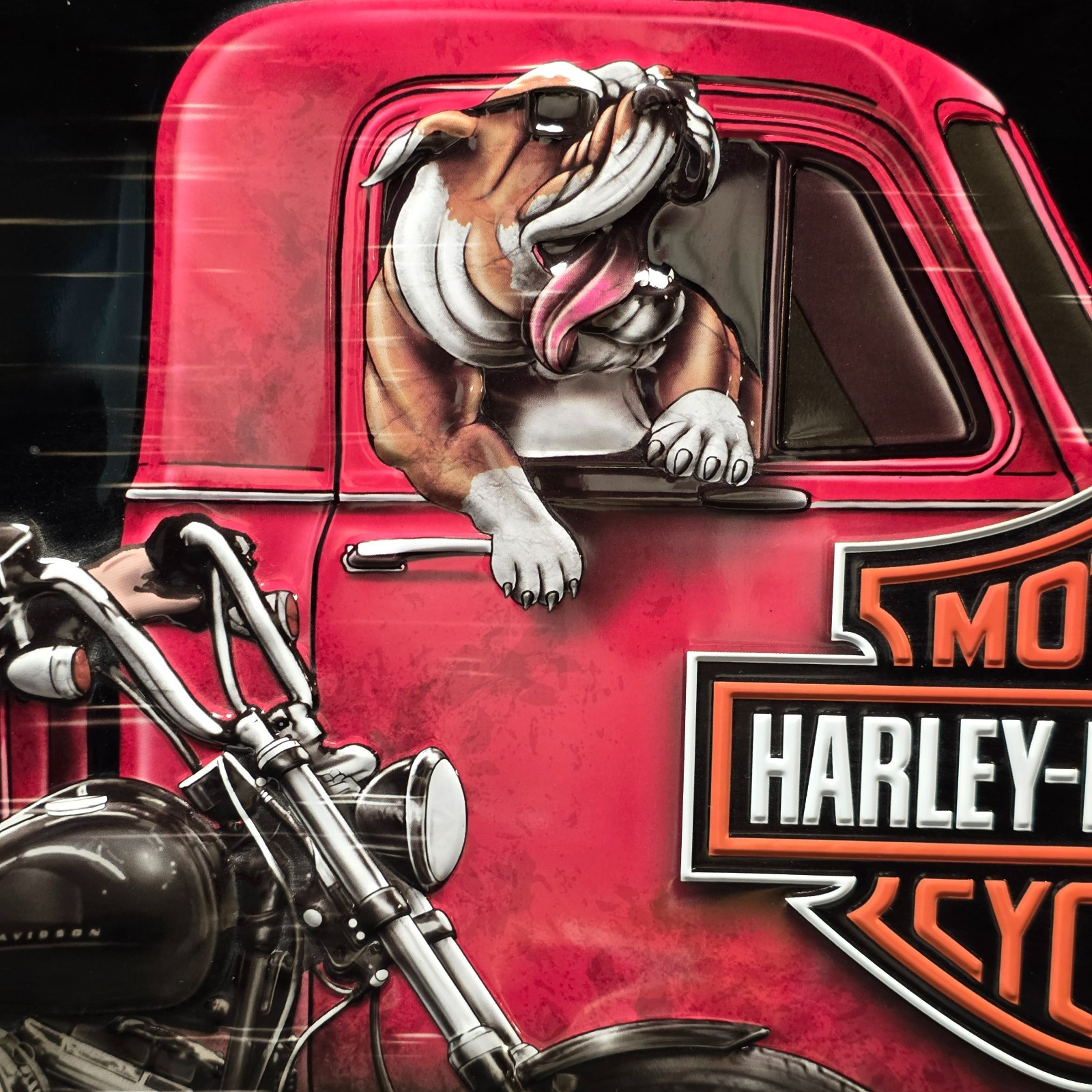 Harley-Davidson Dogs Understand Tin Sign Collectible Metal Wall Art 17x11.5
