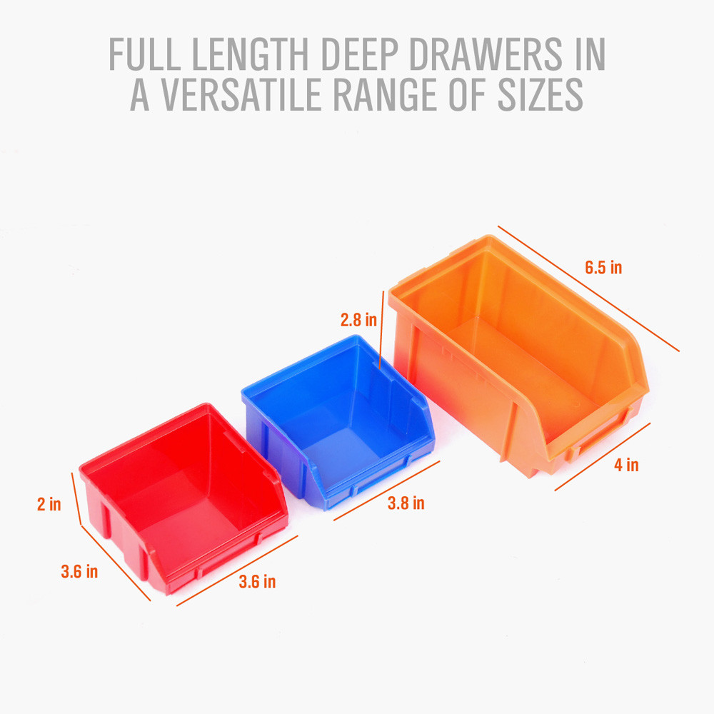 30 Bin Wall Mount Storage Rack for Garage Shed Warehouse Hardware