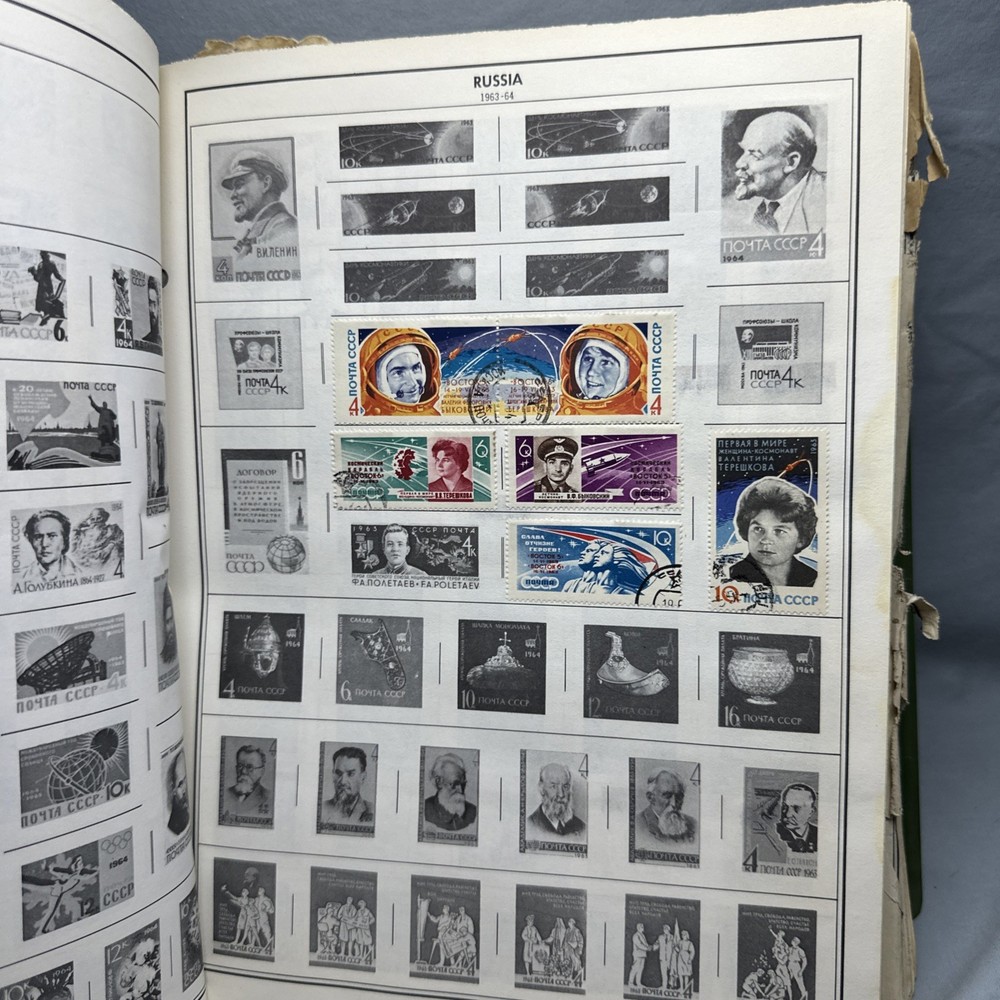 Whitman stamp album 1966 World A Bunch Of Stamps From Around The World!