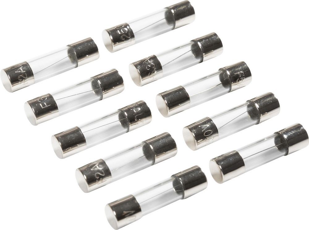 Glass Cylindrical Fuses 10Pcs. START
