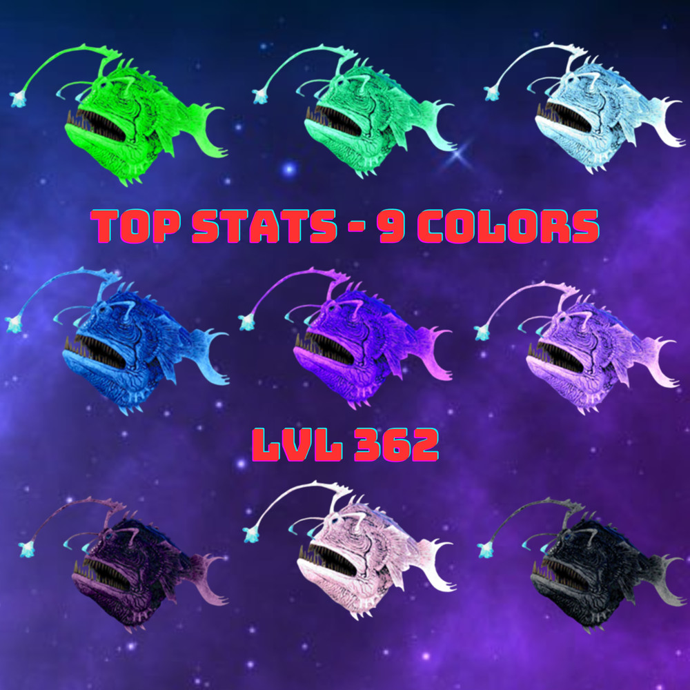 Ark Survival Ascended PVE  Anglerfish  TOP STATS