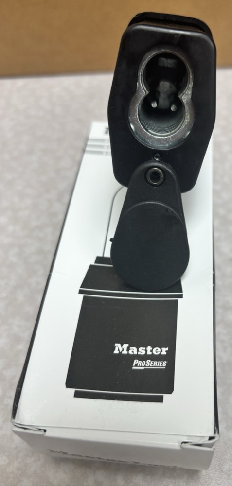 Master Lock 6421Ljwo Padlock, Coreless, Long Shackle, Rectangular Steel Body,