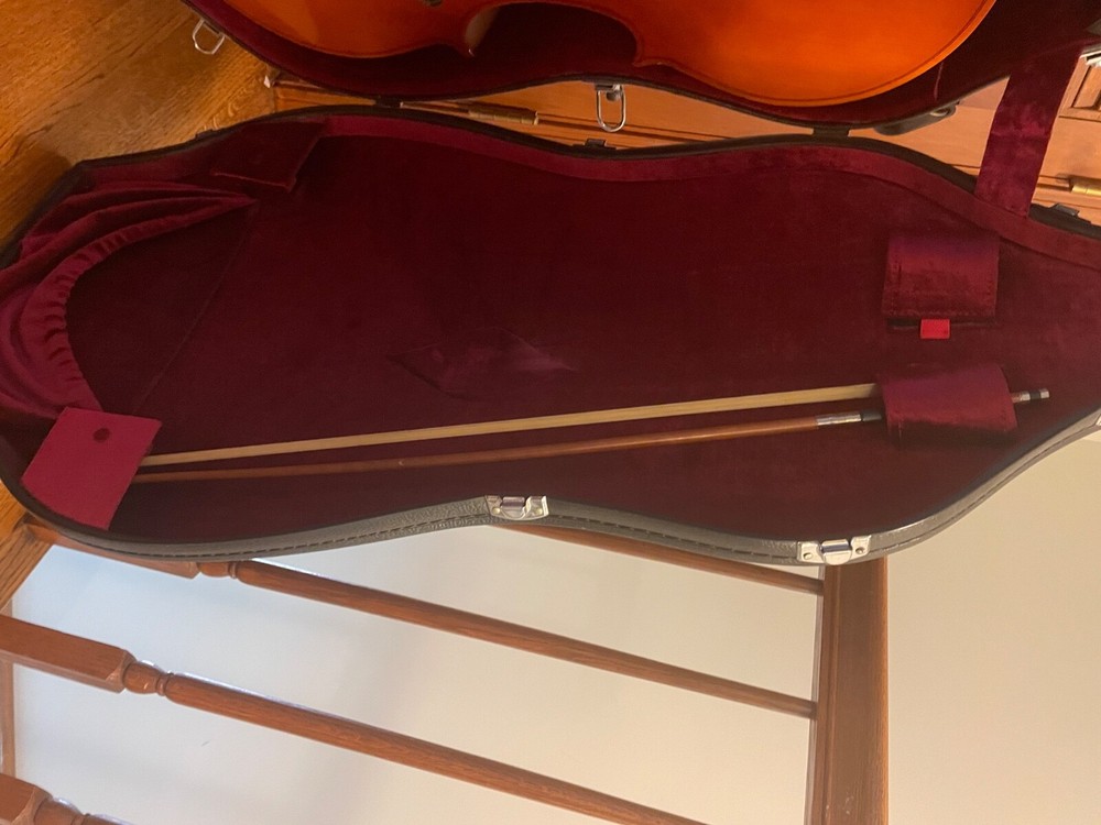cello 4/4 with hard case and bow 