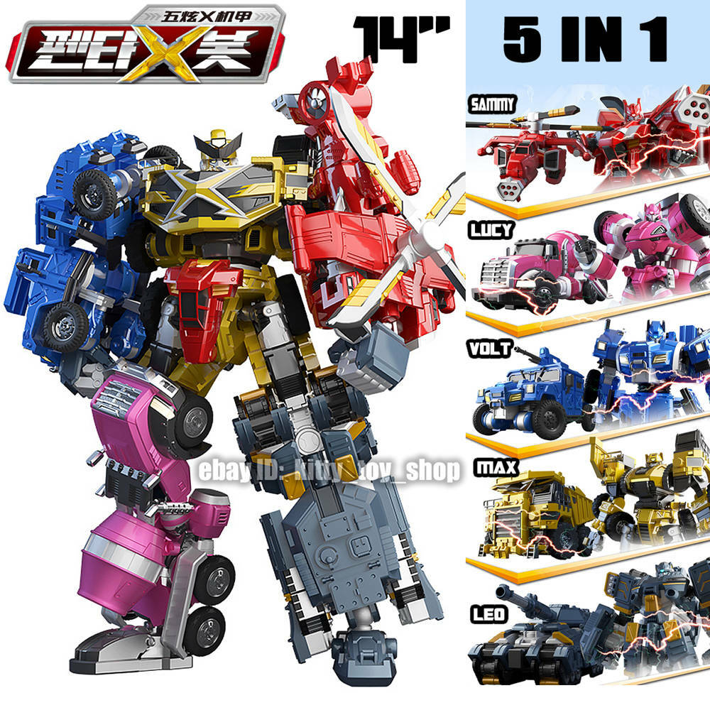 Kids Toy Miniforce Penta X Ranger Robot Bot PENTATRON 5 in 1 Combiner Figures