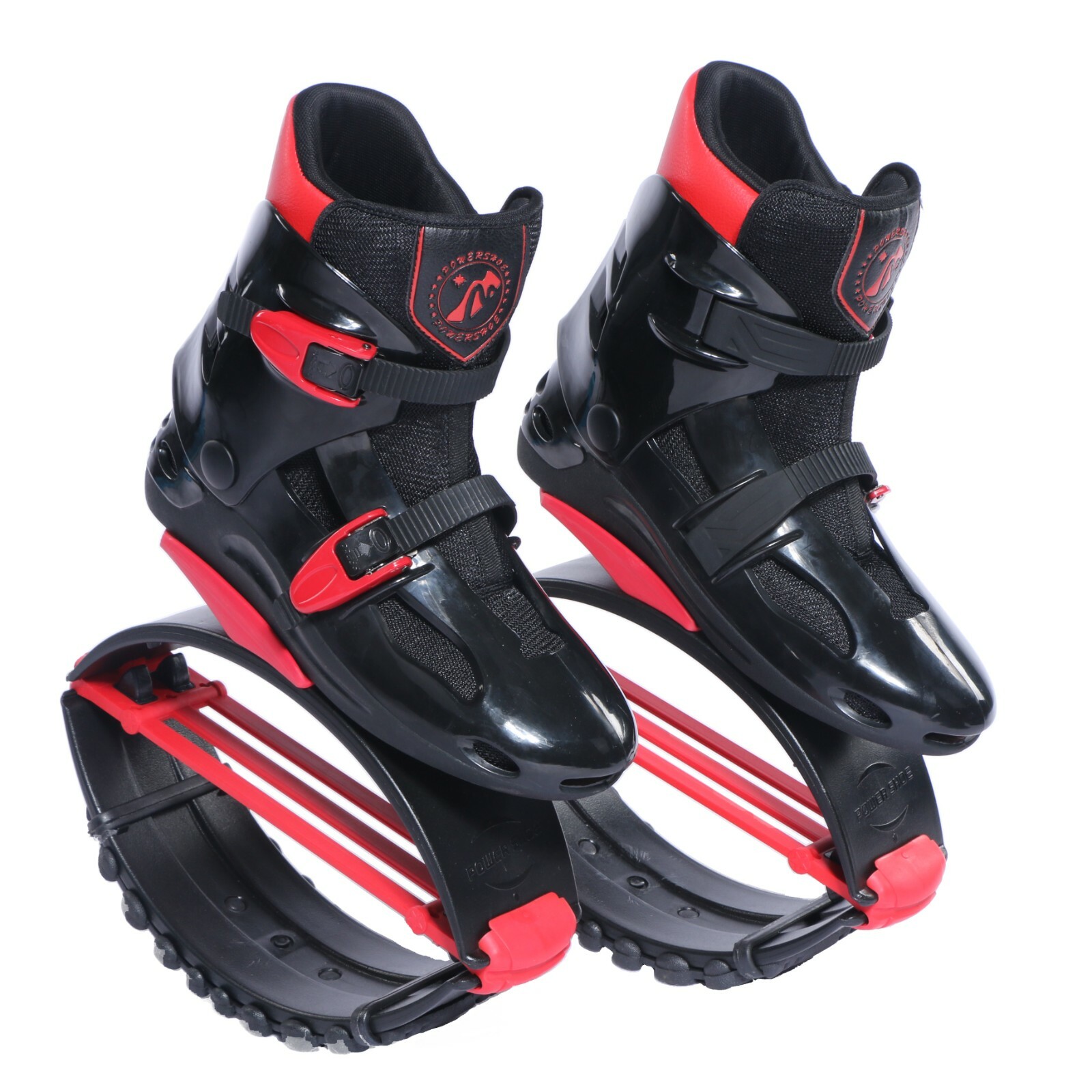 Joyfay Jumping Shoes Black-Red Fitness Bouncy Boots Unisex, XL XXL