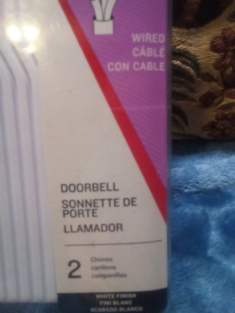 Ulilitech wired doorbell,white,2 chimes.