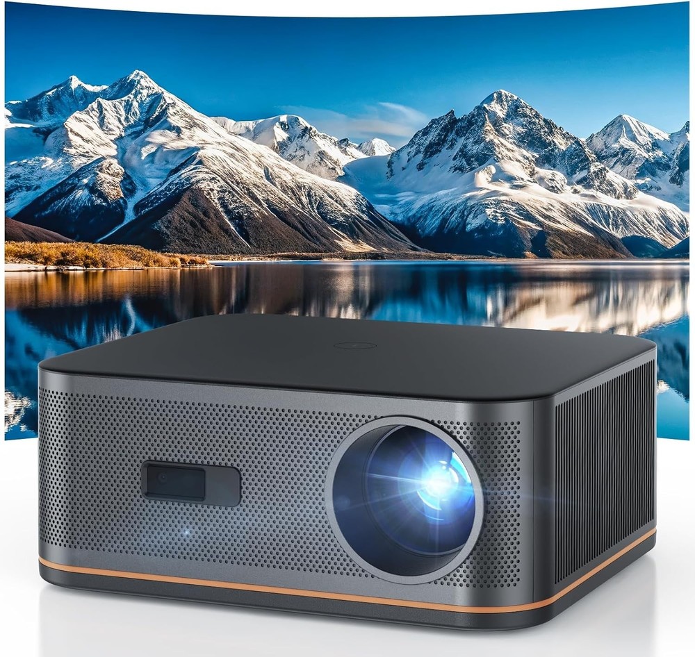 HAPPRUN 2000 ANSI Projector 4K Decoding WiFi Bluetooth Auto Focus Home Theater