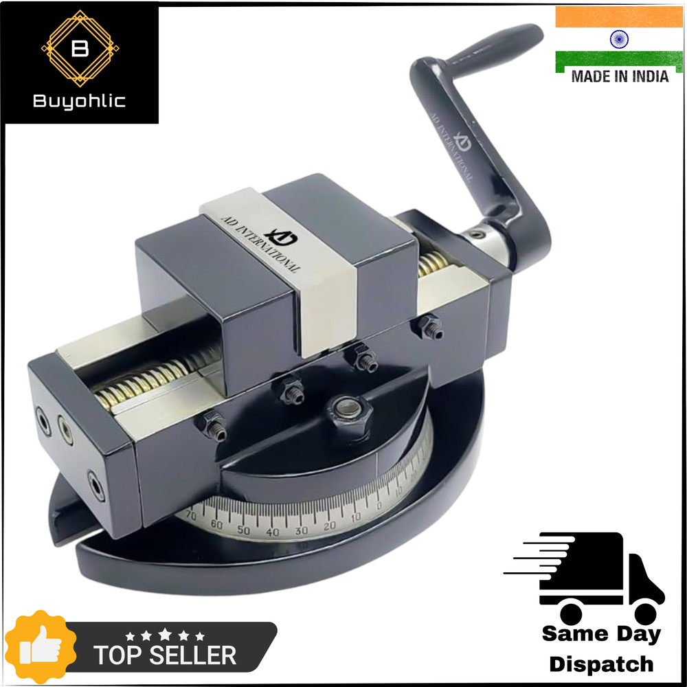Self Centering Milling Machine Vice with Swivel Base