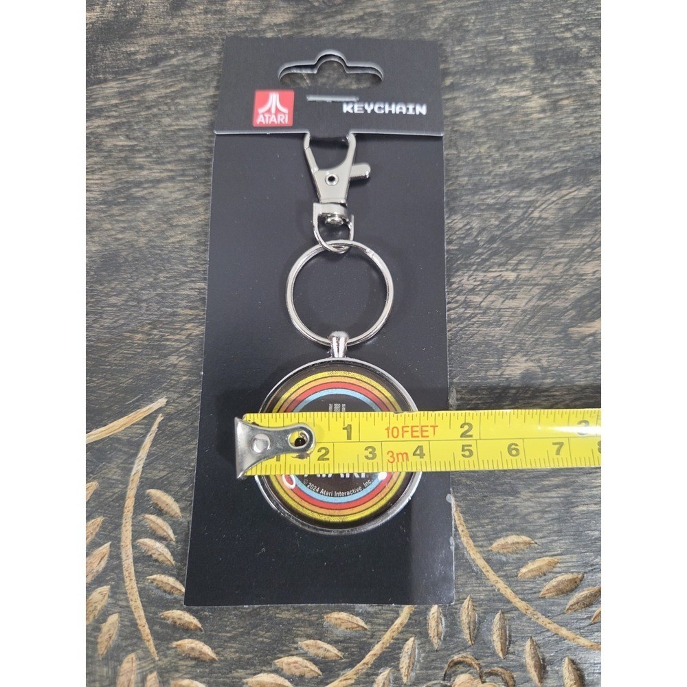 ATARI Round Logo Metal Keychain