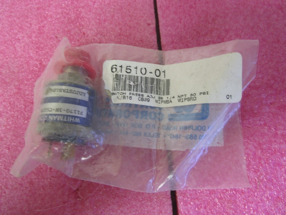 Whitman Controls Pressure Switch 61510-01