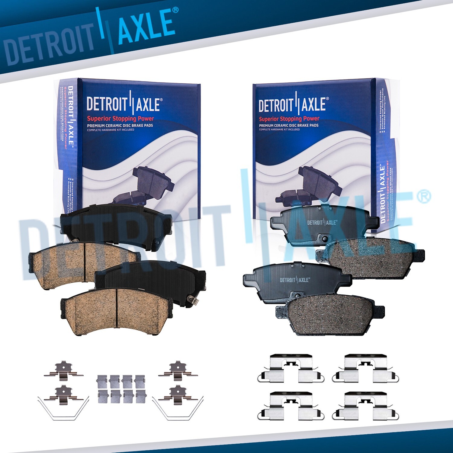 Front & Rear Ceramic Brake Pads for Ford Fusion Lincoln MKZ Zephyr Mazda 6 Milan