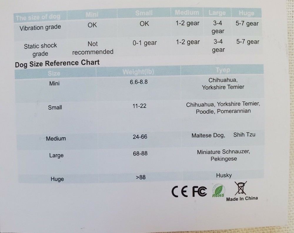 No Bark Training Collar w/Smart Detection Vibration & Harmless Shock-Blue