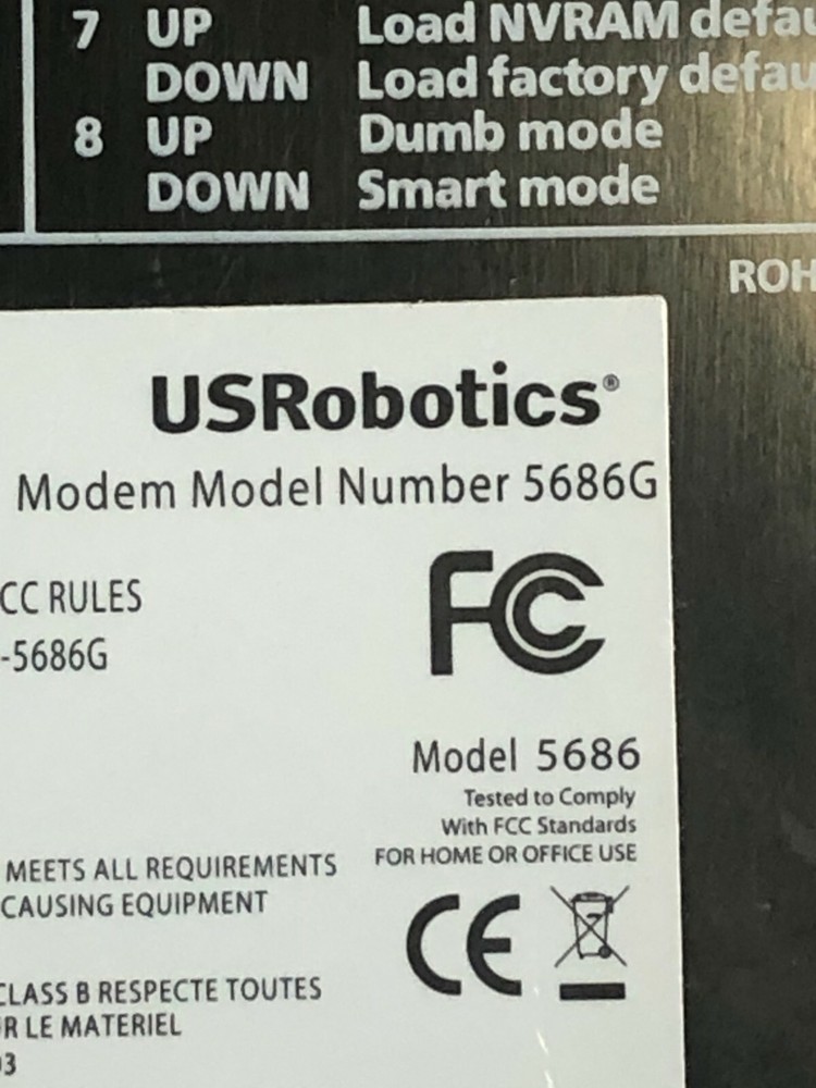 US Robotics V.92 USR5686G External Modem