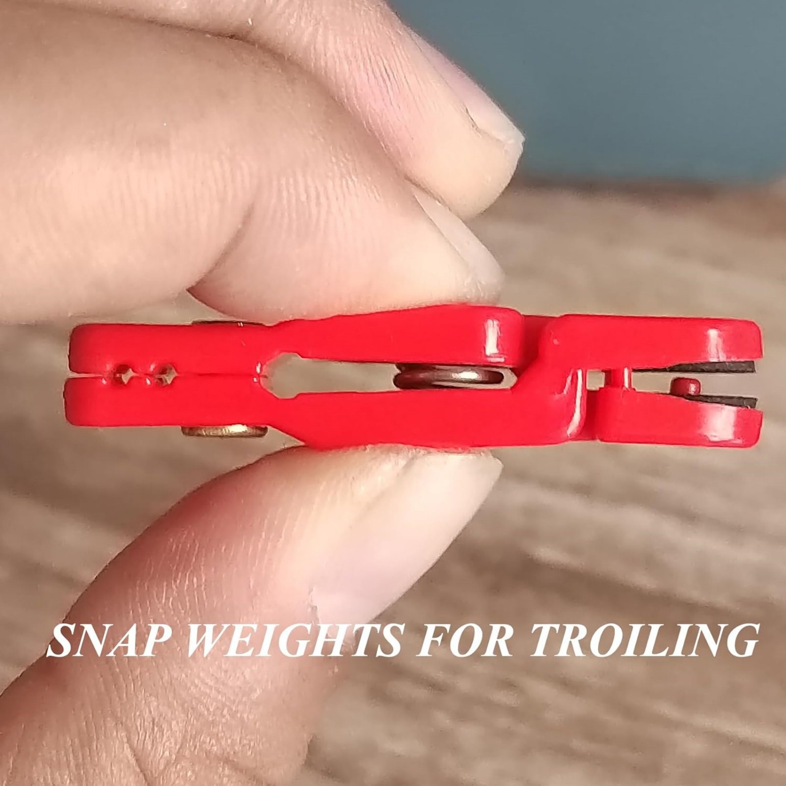 10pcs Red Quick-Release Clips For Fishing Line In Seawater And Freshwater