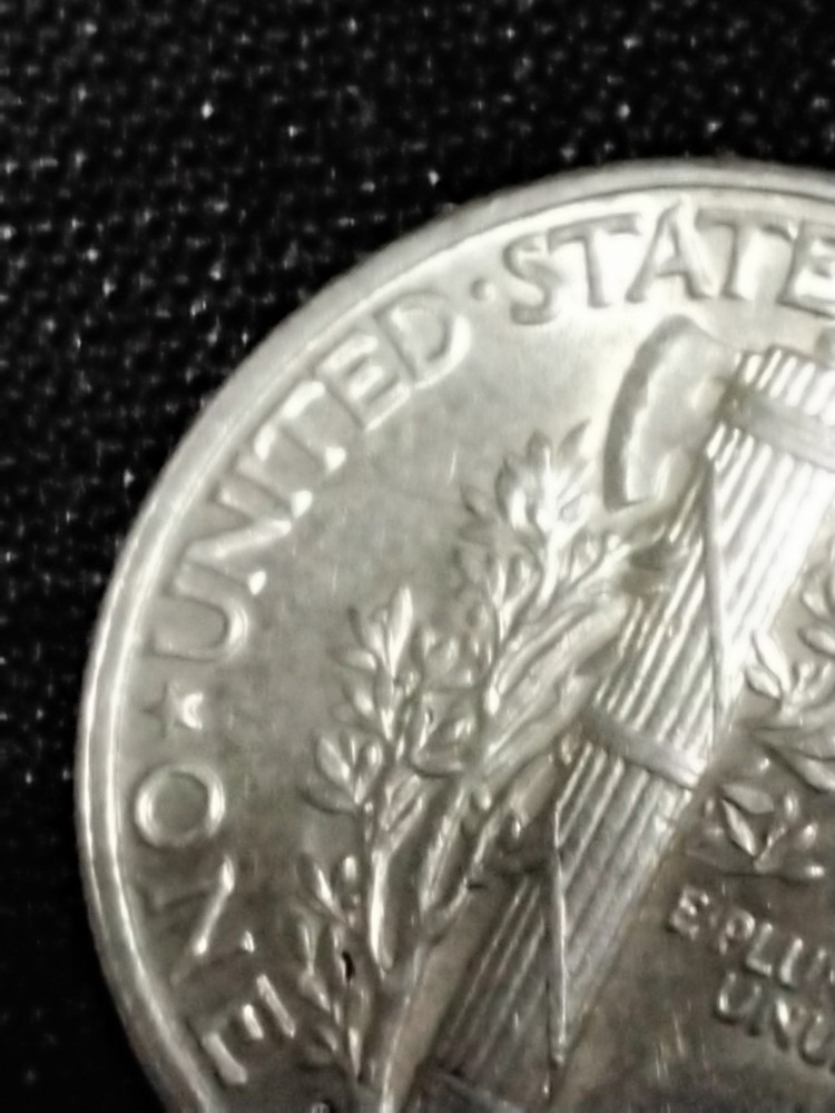 1944 S Mercury Dime Error "In Cod We Trust " Full Bands