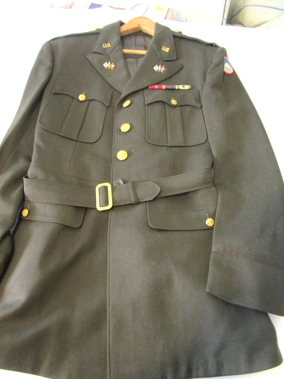 WW2 Korean Army Signal Corps 1st Lieutenant Uniform ID'ed