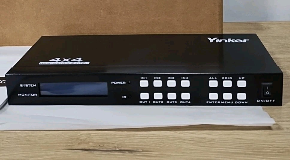 4x4 HDMI Matrix Switch Yinker HD414-A Various Controls (#E1-A2)