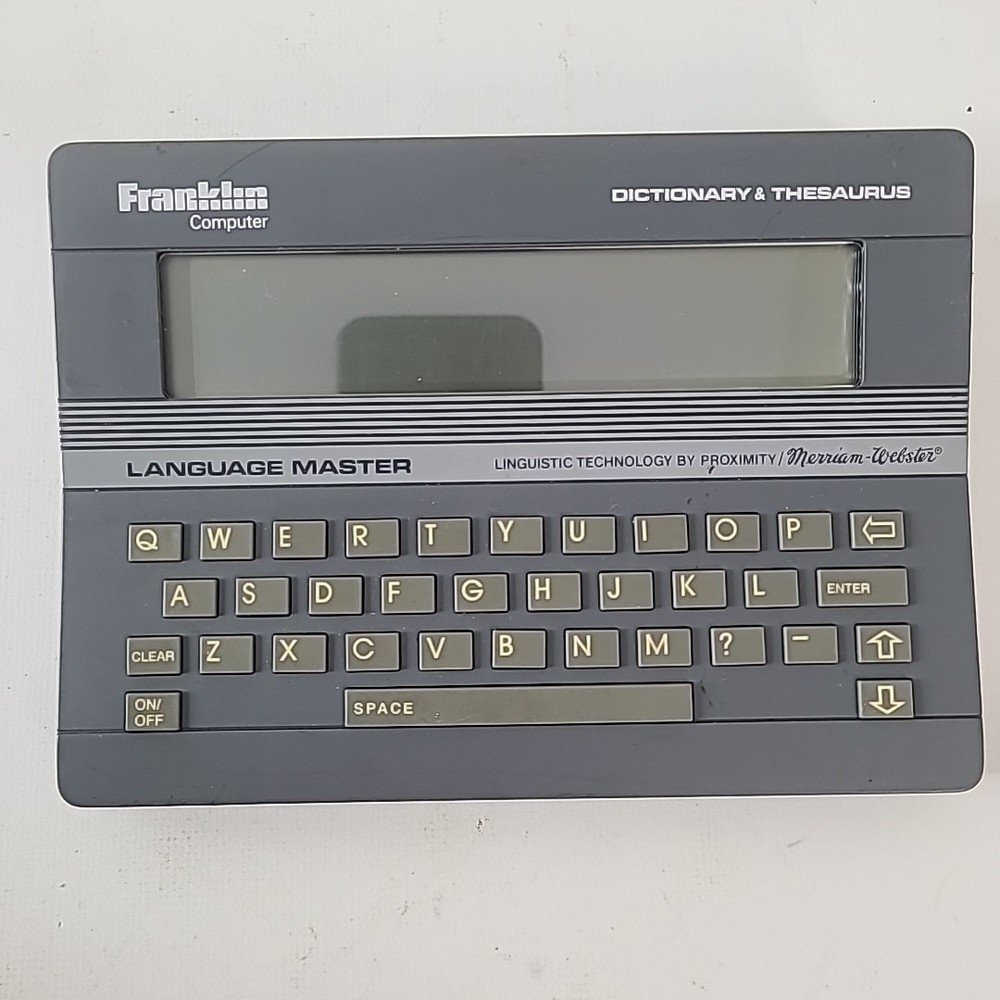Franklin Language Master LM-2000 Dictionary Spelling Thesaurus Electronic