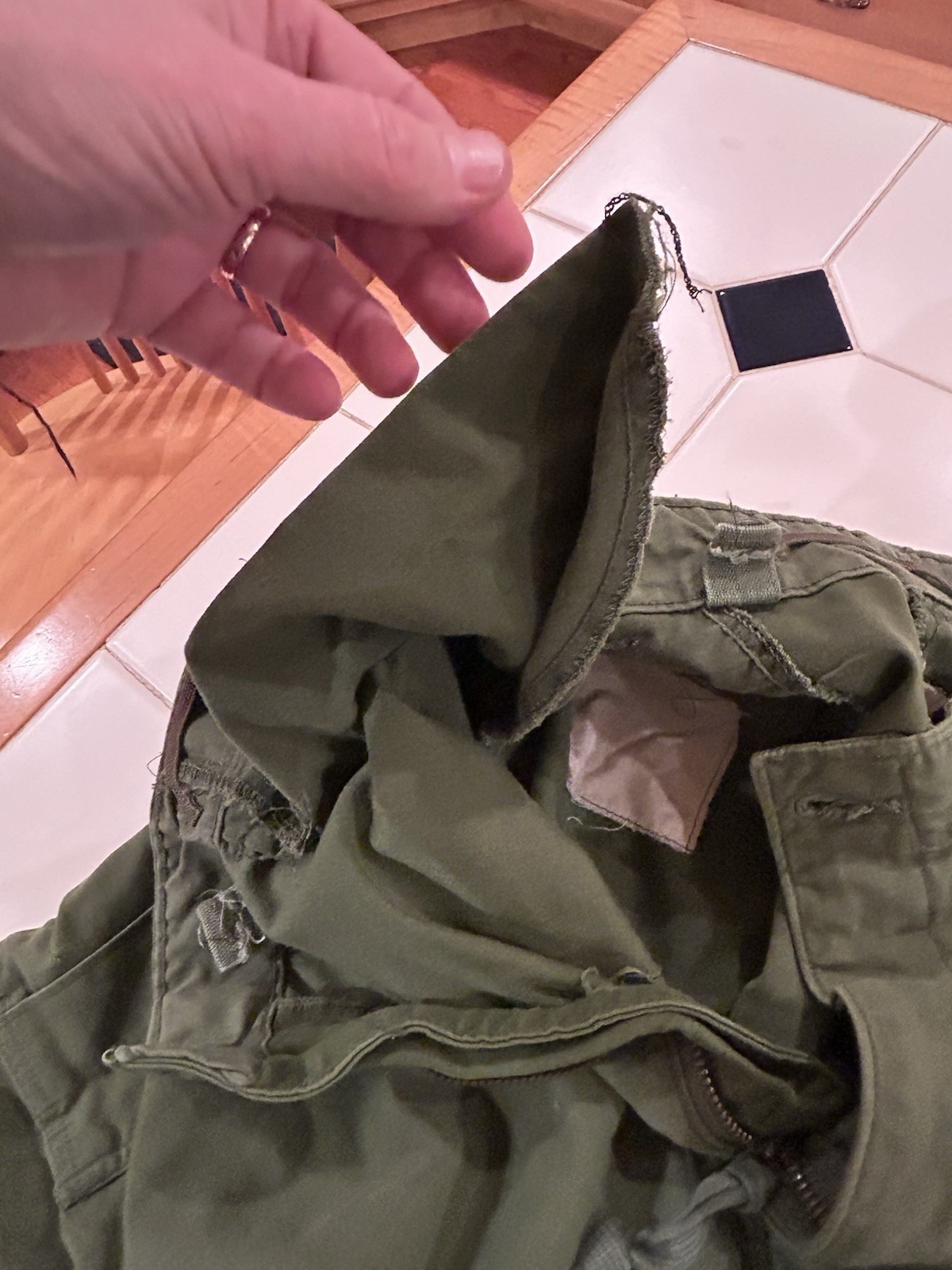 VTG NOS M51 Field Shell Trousers M-1951 Army Military Pants Medium Regular 34x29