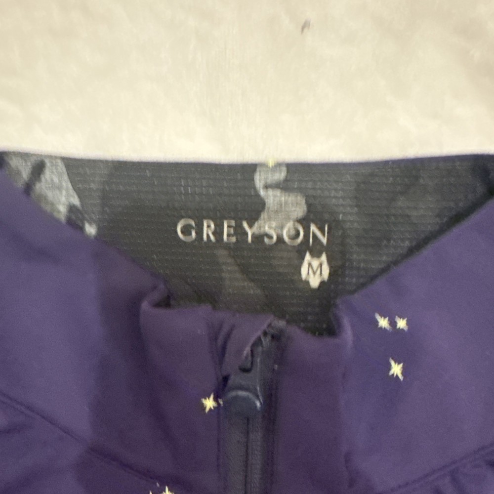 Greyson Tate 1/4 Zip Pullover Purple Raven Medium Men's