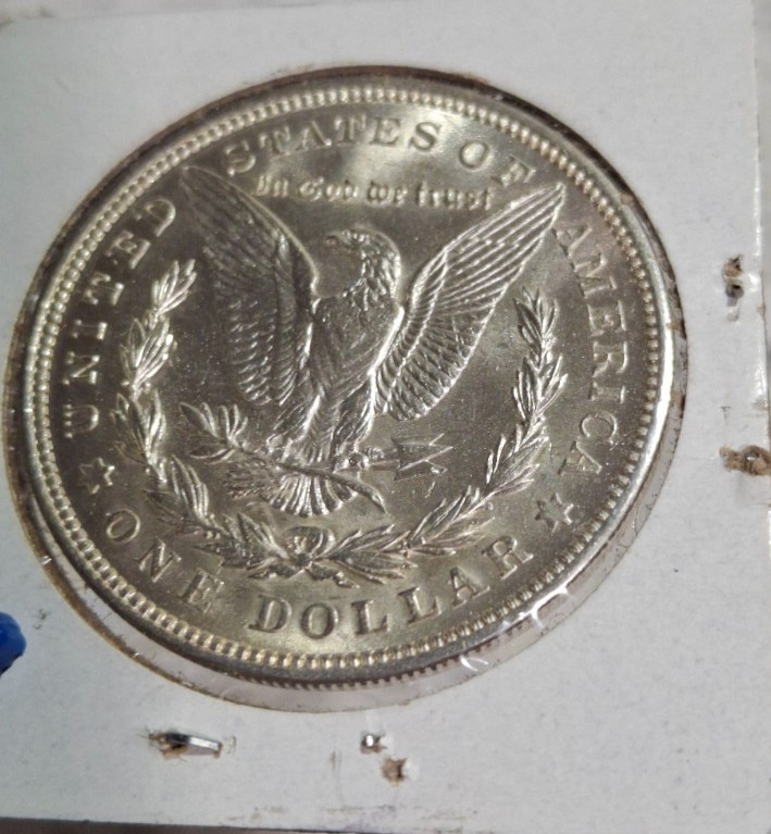 1921 Morgan Dollar, 90% Silver, Uncirculated