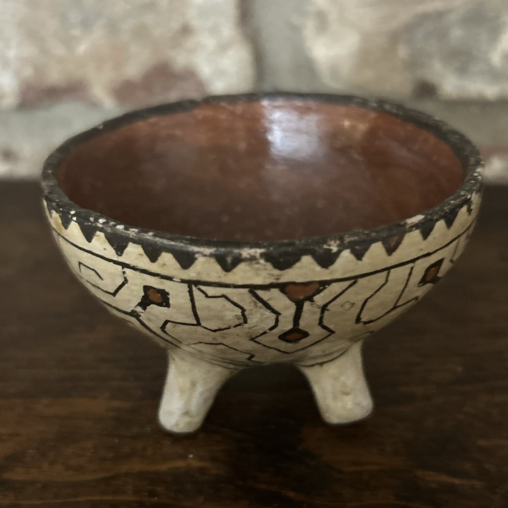 Shipibo-Conibo polychrome ceramic bowl - Small Perfect Gift Wondeful Design