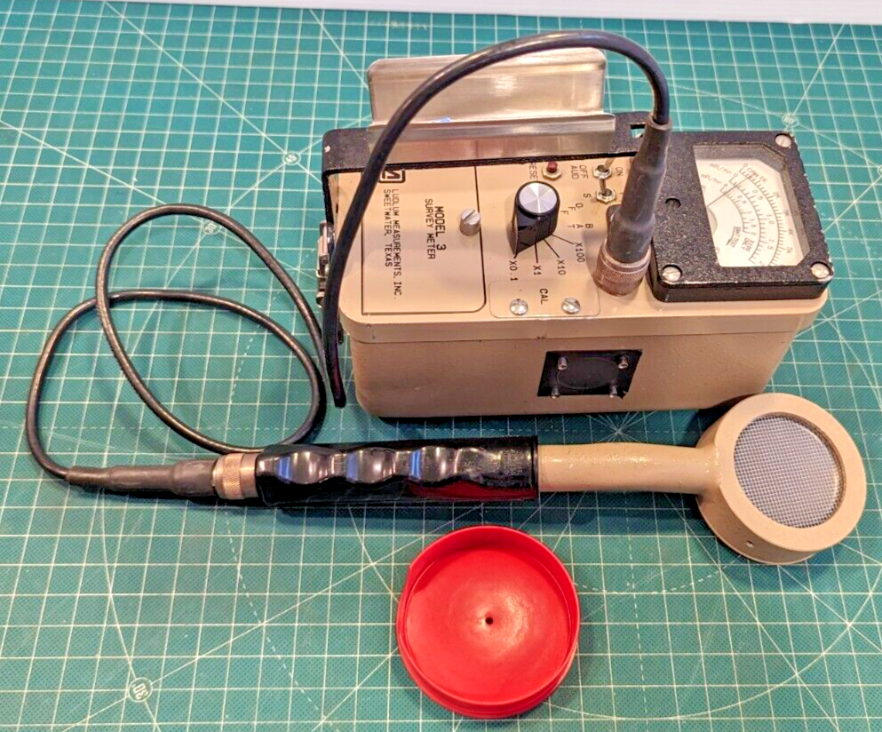 1x CLEAN Ludlum Model 3 Survey Meter 44-9 Tested, Verified, and GUARANTEED