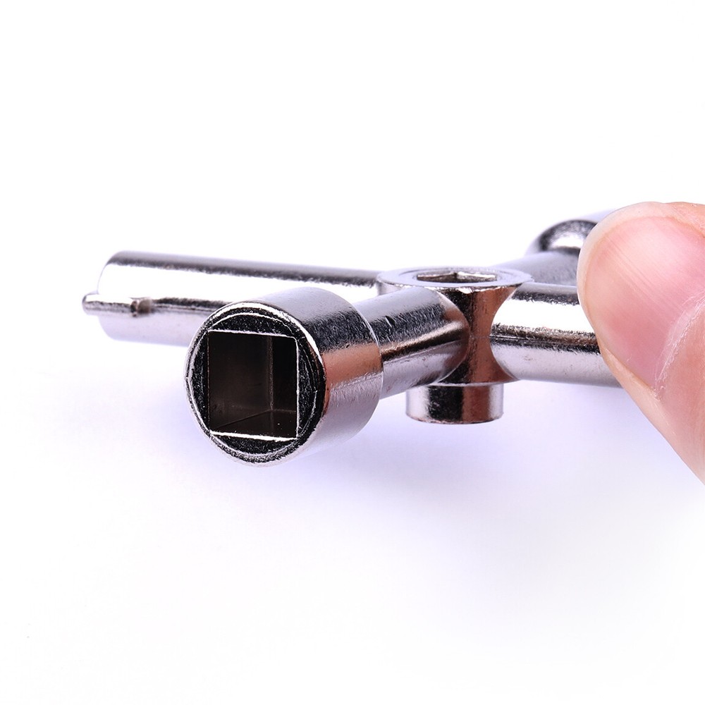 4-in-1 Key Wrench, Cross Square Triangle for Electrical Cabinet & Elevator