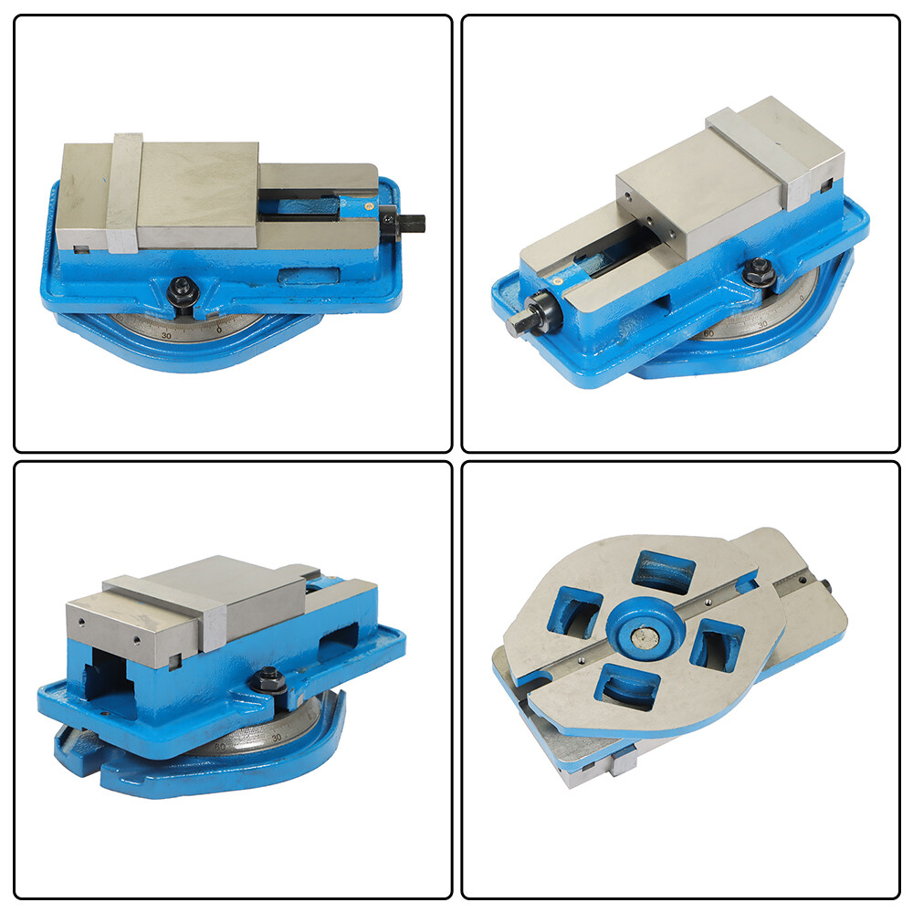 3" Milling Machine Lockdown Vise With 360 Swiveling Base High Precision