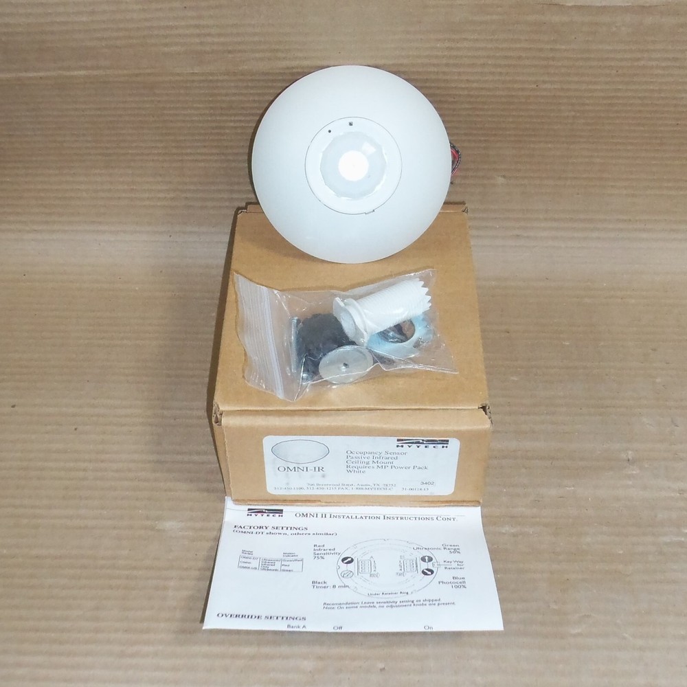 NEW MYTECH OMNI-IR OCCUPANCY SENSOR PASSIVE INFRARED CEILING MOUNT FIRE ALARM