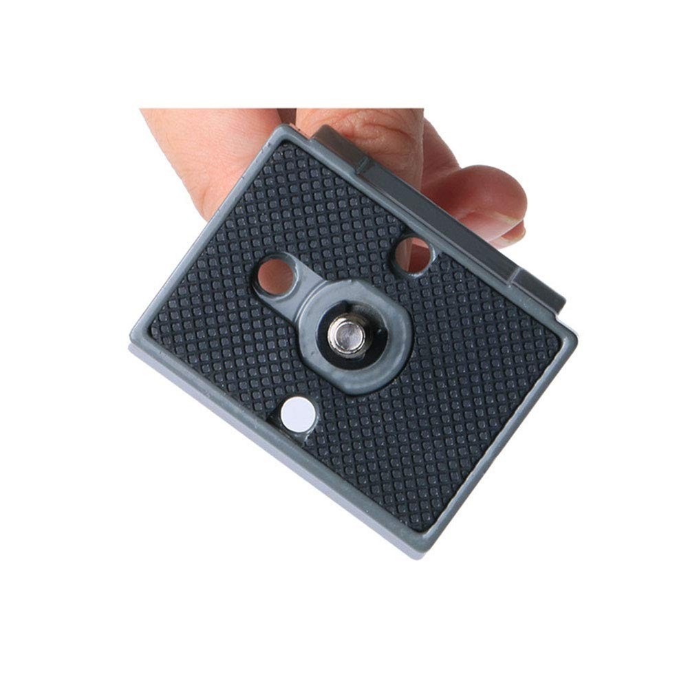 Harwerrel Quick Release Plate 1/4" Screw Compatible with Manfrotto Grey