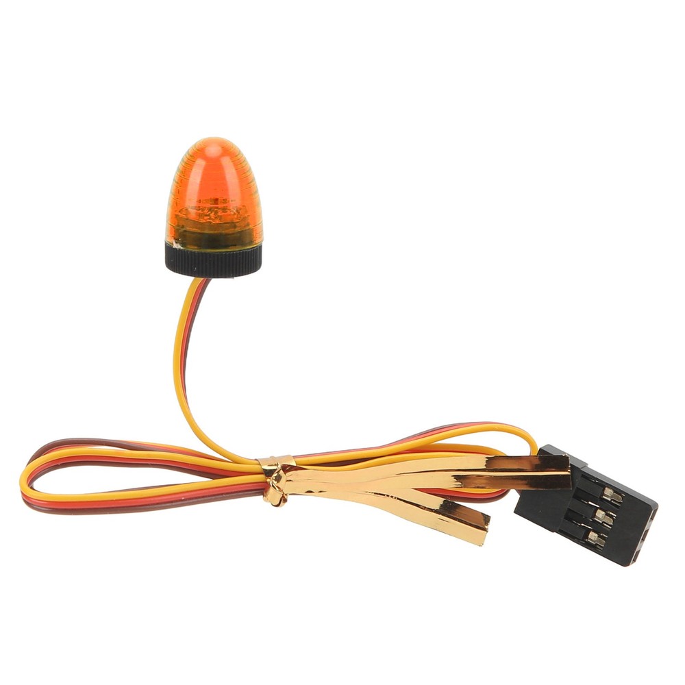 Yellow RC Car Alarming Light 5 Light Modes High Simulation Round Compact Y