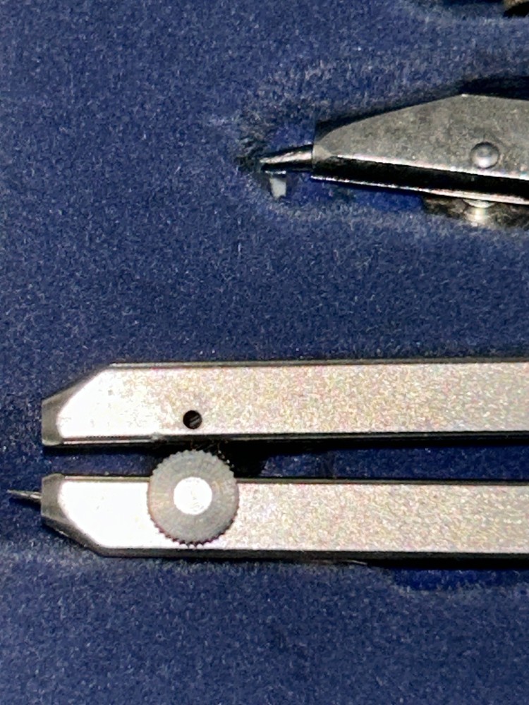 6-Piece Staedtler Mars Superbow Compass Set Germany Drafting Tools Vintage NOTE