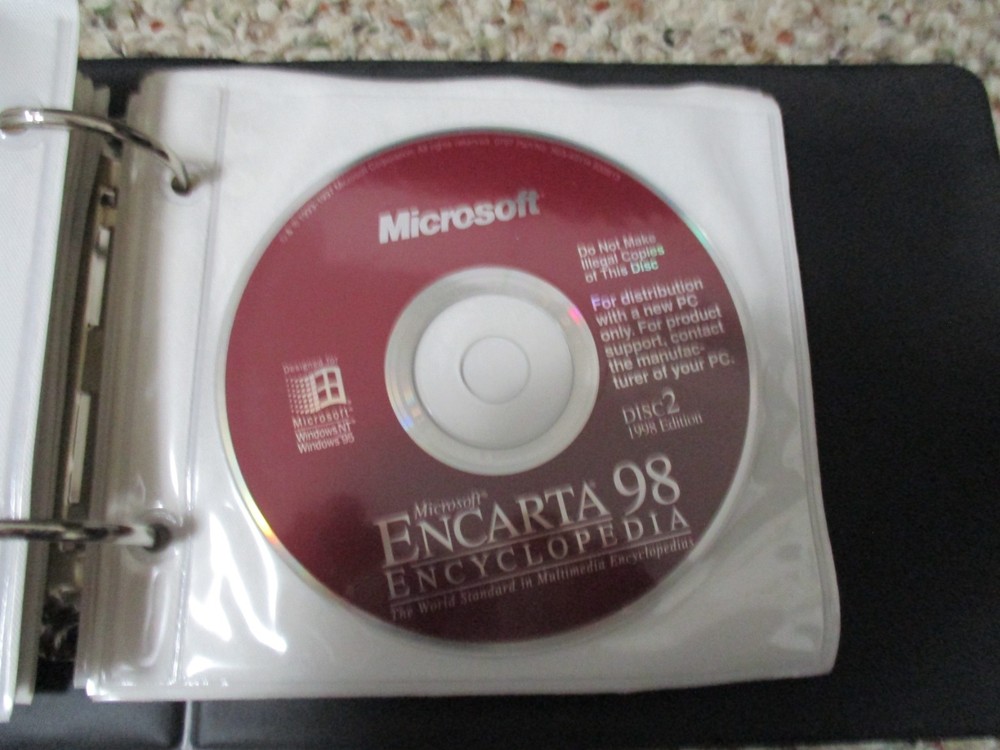 Gateway Software Storage Binder, games, utilities, system restore disk with key